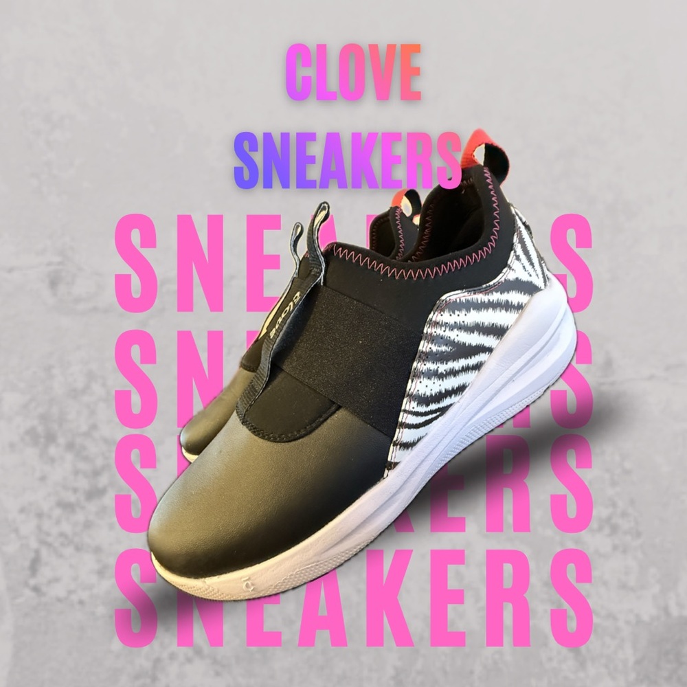 Clove Zebra Print Slip On Sneakers